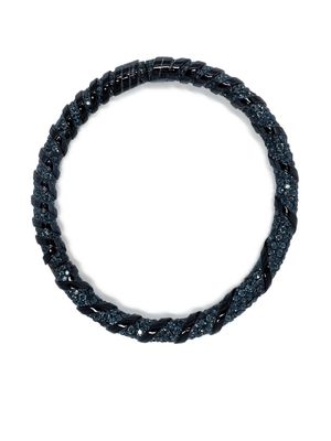Lanvin Melodie rhinestone-embellished choker necklace - Blue