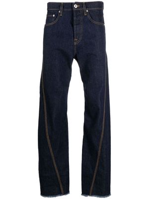 Lanvin mid-rise straight-leg cotton jeans - Blue