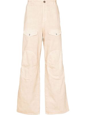 Lanvin Military wide-leg jeans - Neutrals