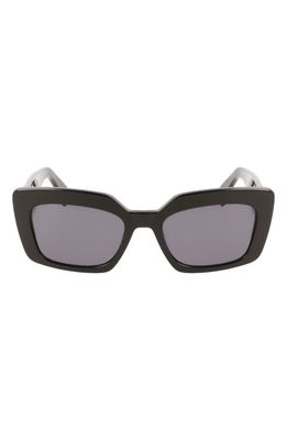 Lanvin Mother & Child 55mm Rectangular Sunglasses in Black