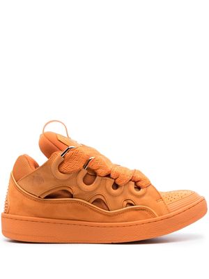 Lanvin multi-panel lace-up sneakers - Orange