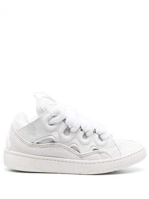 Lanvin oversize-laces low-top sneakers - White
