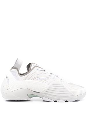 LANVIN panelled lace-up sneakers - White