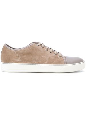 Lanvin panelled suede low-top sneakers - 07