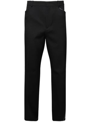 Lanvin panelled wool trousers - Black