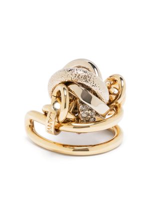 Lanvin Partition knot ring - Gold
