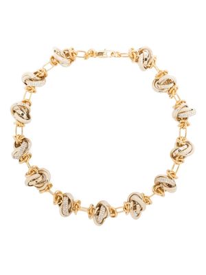 Lanvin Partition rhinestone-embellished necklace - Gold