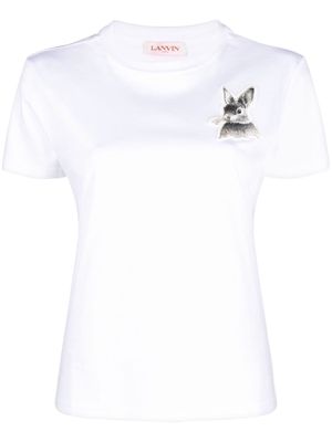 Lanvin patch-detail T-shirt - White