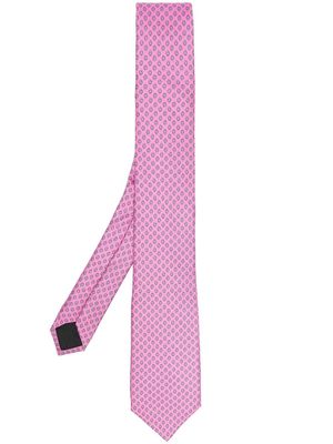 Lanvin patterned silk tie - Pink