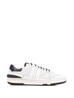 LANVIN perforated-panel leather sneakers - White