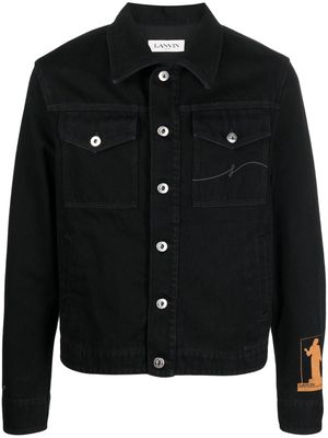 Lanvin photograph-print shirt jacket - Black