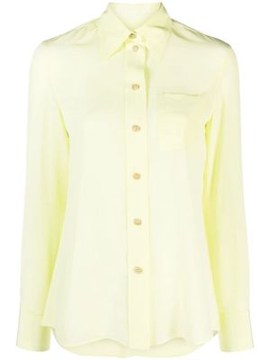 Lanvin pointed collar buttoned shirt - Yellow