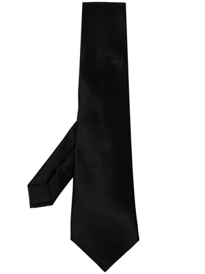 Lanvin pointed silk tie - Black