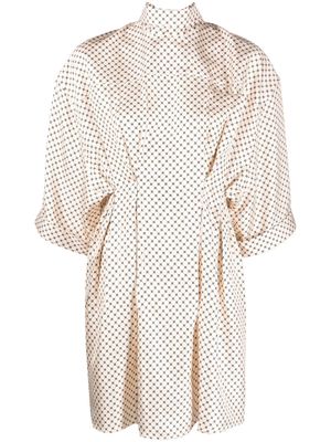 Lanvin polka-dot print dress - White