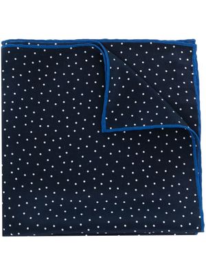Lanvin polka dot-print pocket square - Blue