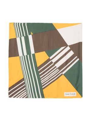 Lanvin Pre-Owned 1960s abstract-print silk scarf - Neutrals