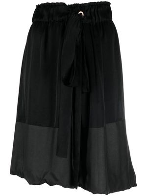 Lanvin Pre-Owned 2006 panelled gathered skirt - Black