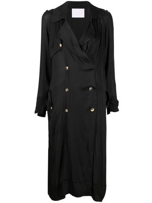 Lanvin Pre-Owned 2008 double-breasted trench coat - Black