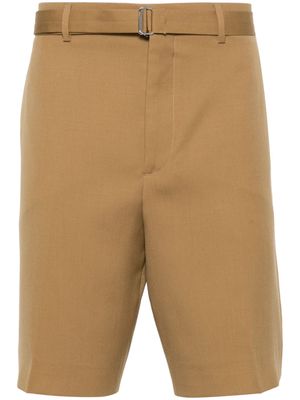 Lanvin pressed crease wool shorts - Brown