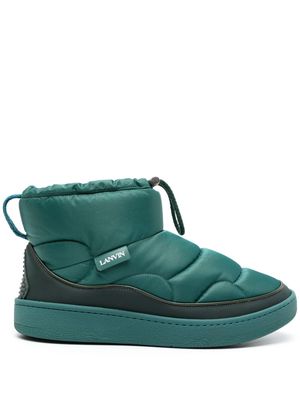 Lanvin quilted drawstring-ankle boots - Blue