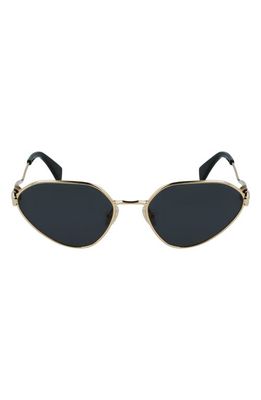 Lanvin Rateau 58mm Cat Eye Sunglasses in Gold /Grey