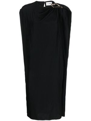 Lanvin ring-detail midi dress - Black