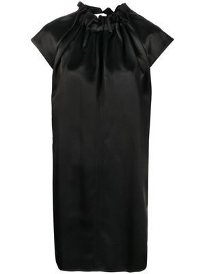 Lanvin ruched shift mini dress - Black