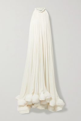 Lanvin - Ruffled Charmeuse Gown - Off-white