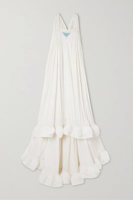 Lanvin - Ruffled Chiffon Gown - Off-white
