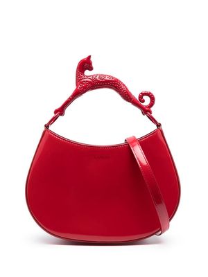 Lanvin sculpted cat-handle shoulder bag - Red