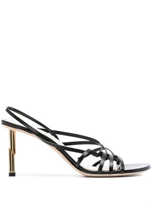 Lanvin Sequence 70mm leather sandals - Black