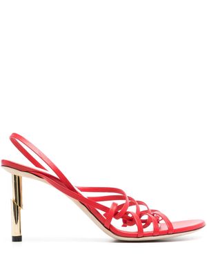Lanvin Sequence 70mm leather sandals - Red