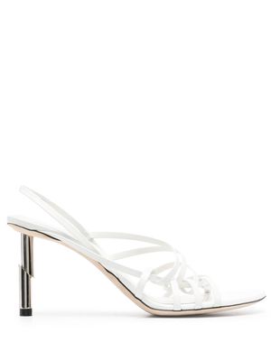 Lanvin Sequence 70mm leather sandals - White