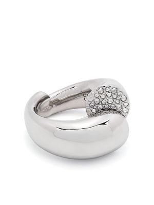 Lanvin Sequence rhinestone-embellished ring - Silver
