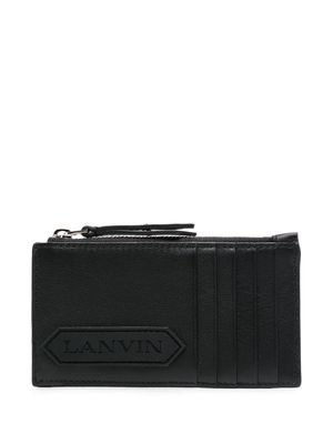 Lanvin Signature leather card holder - Black