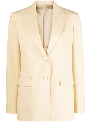 Lanvin single-breasted cotton-blend blazer - Neutrals