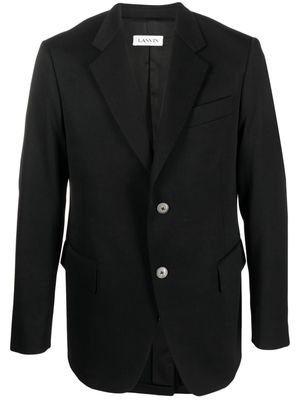 Lanvin single-breasted wool blazer - Black