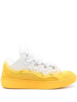 Lanvin spray-painted Curb sneakers - White