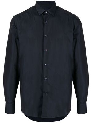 Lanvin spread-collar cotton shirt - Blue