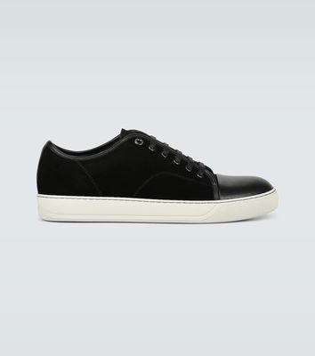 Lanvin Suede and leather cap-toe sneakers
