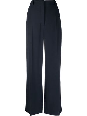 Lanvin tailored wide-leg cotton trousers - Blue