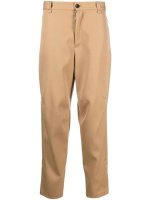 Lanvin tapered cotton trousers - Brown