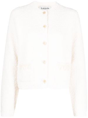 Lanvin textured-finish button-fastening cardigan - White