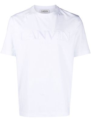 Lanvin tonal logo-embroidered T-shirt - White