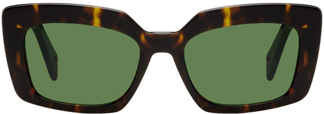 Lanvin Tortoiseshell Thick Rectangluar Sunglasses