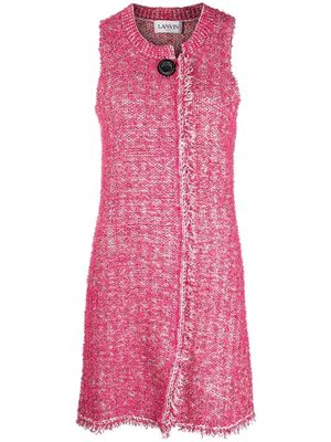 Lanvin tweed shift dress - Pink