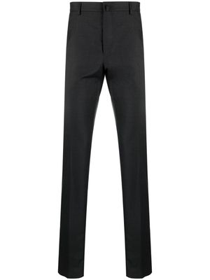 Lanvin virgin wool slim-cut trousers - Grey