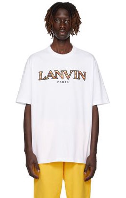 Lanvin White Classic Curb T-Shirt