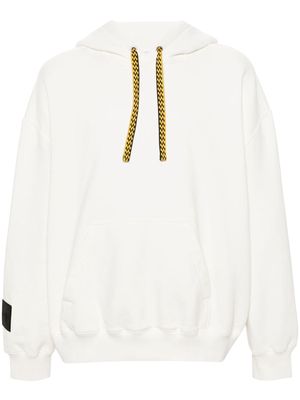 Lanvin x Future logo-embroidered cotton hoodie - White