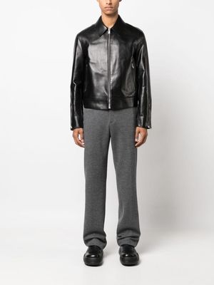 Lanvin zip-up leather jacket - Black